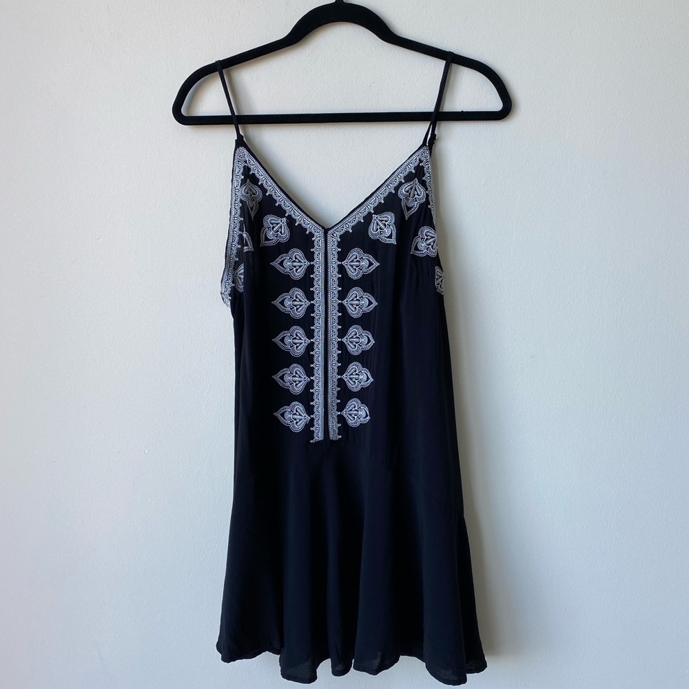Boutique Black and White spaghetti strap dress